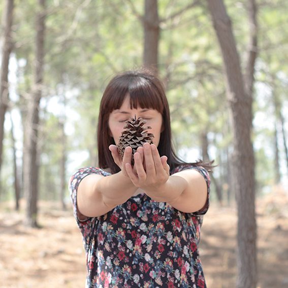 pinar mostrando piña